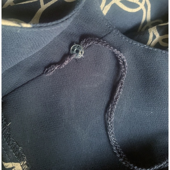 Adrianna Papell Silk Dress 6 Scalloped Flutter Hem - Picture 12 of 12